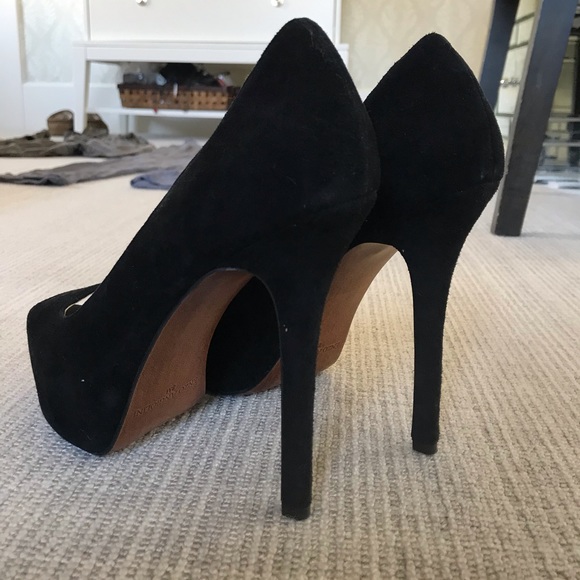 Enzo Angiolini Platform Suede Heels - Picture 2 of 6